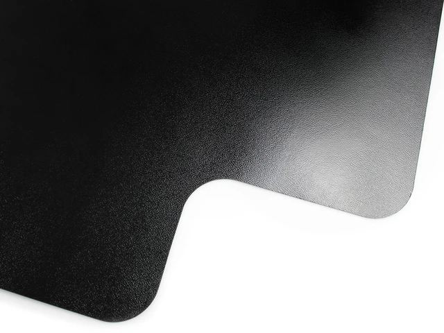 Alt view image 5 of 7 - Advantagemat® Black Vinyl Lipped Chair Mat for Hard Floor - 45" x 53" FR124553HLBV