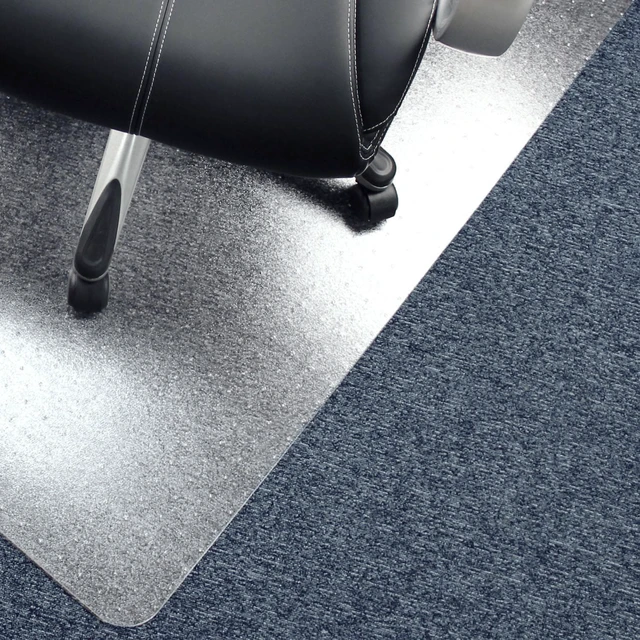 Alt view image 7 of 14 - Advantagemat® Vinyl Rectangular Chair Mat for Carpets up to 1/4" - 48" x 118", FR1130025EV