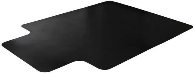 Alt view image 3 of 20 - Floortex Advantagemat Black Vinyl Lipped Black PVC Chair Mat for Carpets - 45" x 53"
