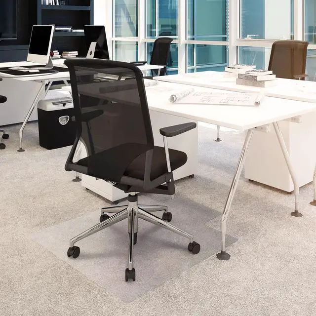 Alt view image 6 of 20 - Cleartex PVC Rctglr Lipped Chair Mat Low Pile Carpets 36X48 FR119225LV