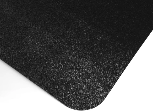 Alt view image 5 of 12 - Advantagemat® Black Vinyl Rectangular Chair Mat for Hard Floor - 48" x 60" FR124860HEBV