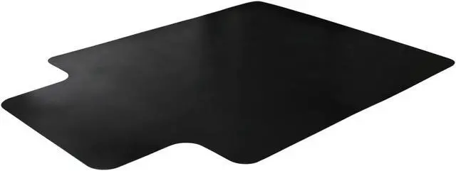 Alt view image 4 of 15 - Cleartex Advantagemat Black Chair Mat - Office, Hard Floor, Carpeted Floor - 48" Length x 36" Width x 0.60" Thickness -
