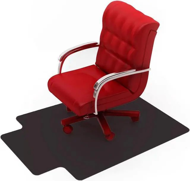 Alt view image 6 of 15 - Cleartex Advantagemat Black Chair Mat - Office, Hard Floor, Carpeted Floor - 48" Length x 36" Width x 0.60" Thickness -
