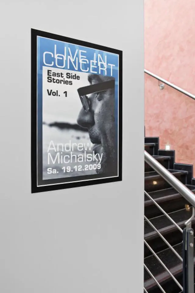 Alt view image 12 of 20 - Durable Duraframe Sign Holder, 11 X 17, Black Frame, 2/Pack 476901