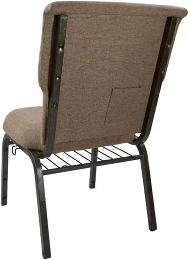 Alt view image 5 of 15 - Advantage Mixed Tan Discount Church Chair - 21 in. Wide