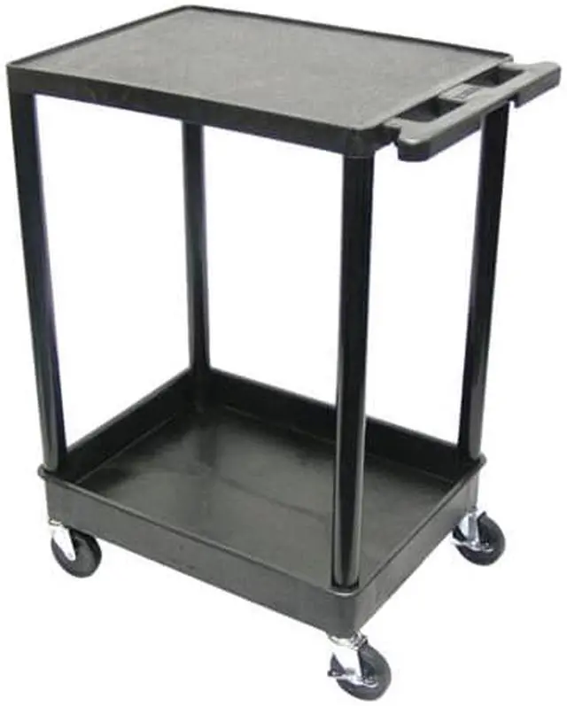 Main image of Luxor STC21-B - Flat Top and Tub Bottom Shelf Cart