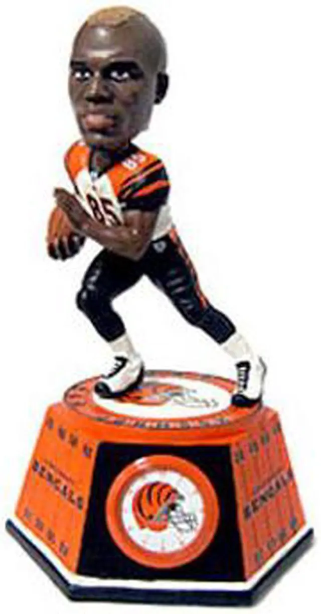 Main image of Cincinnati Bengals Chad Johnson Forever Collectibles Bobble Head Clock