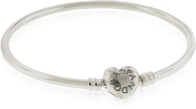 Main image of PANDORA Moments Silver Bangle Bracelet -