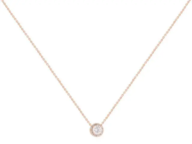 Main image of Pandora Silver PANDORA Rose Round CZ 17.8 Inch Necklace -