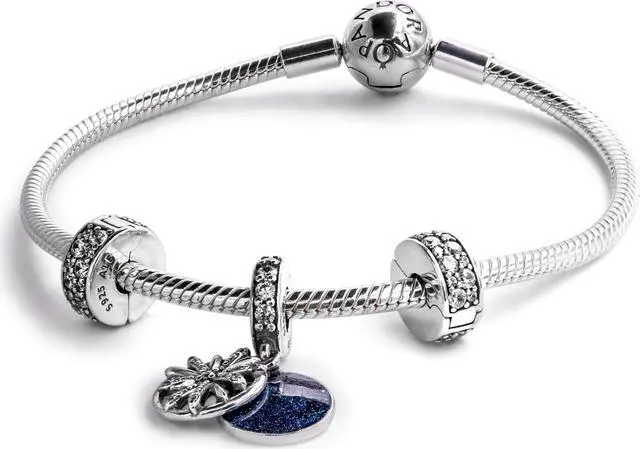 Main image of PANDORA Dazzling Wishes Bracelet Gift Set Size 17