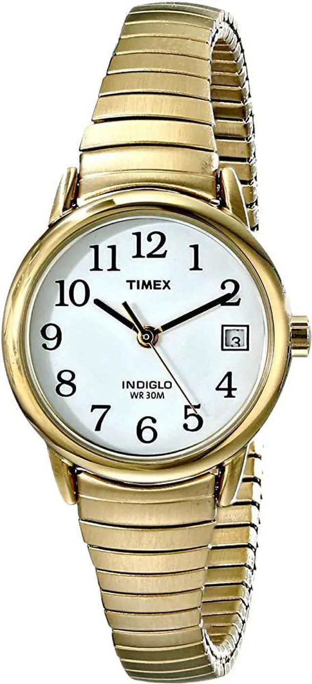 Alt view image 7 of 7 - Timex Women's Easy Reader Gold-Tone Expansion Band Watch - T2H351