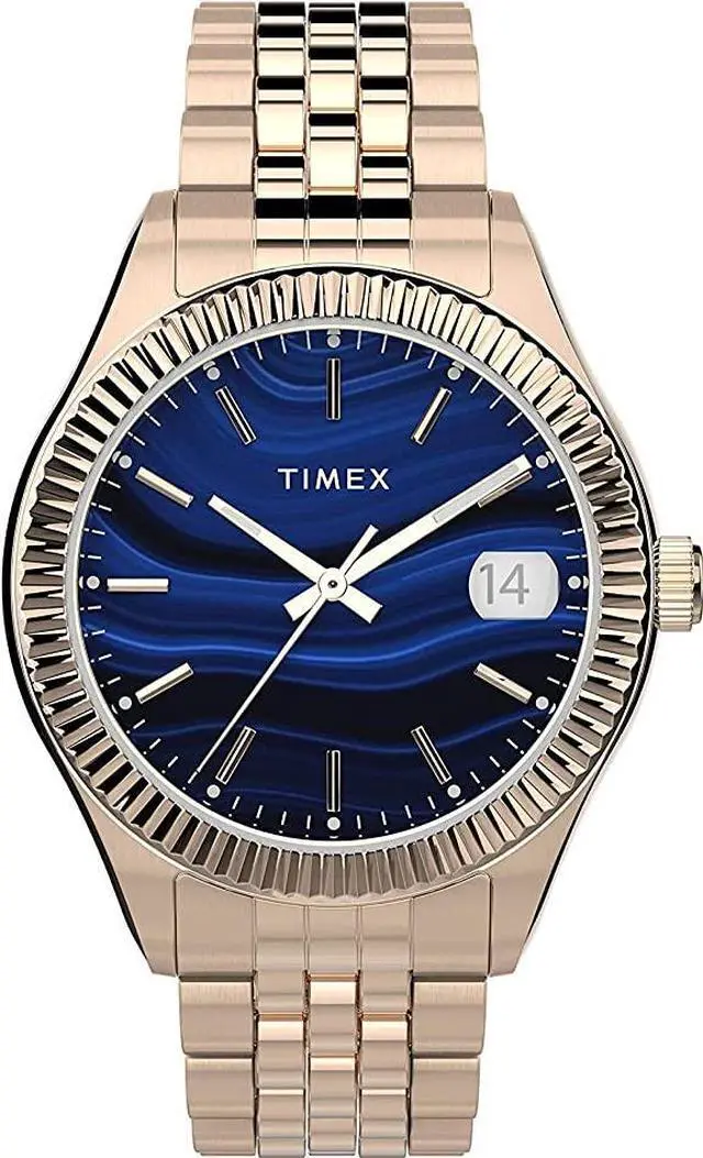 Alt view image 5 of 7 - Woman's Timex Waterbury Rose Gold Stainless Steel Bracelet Watch TW2T87300