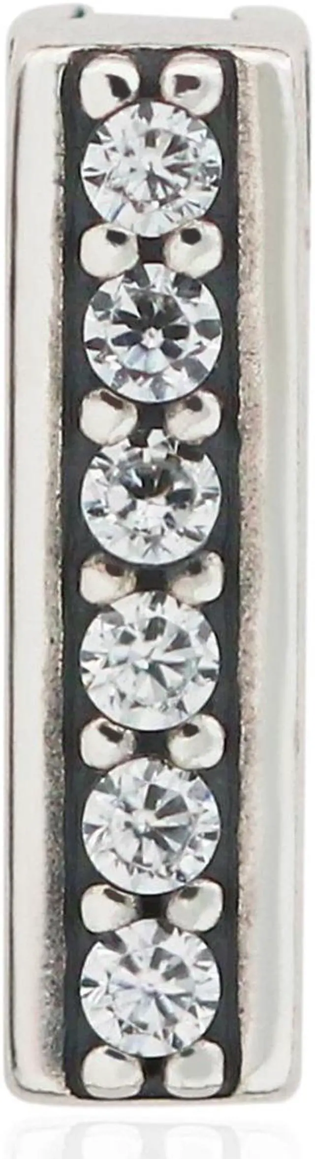 Alt view image 2 of 2 - Pandora Jewelry - Reflexions Clip Cubic Zirconia Charm - Gift for Her - Sterling Silver