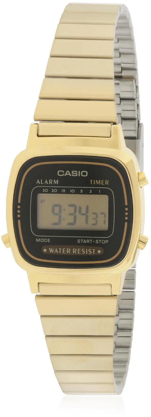 Alt view image 5 of 10 - Casio Stainless Steel Gold Digital Watch - LA670WGA-1CR