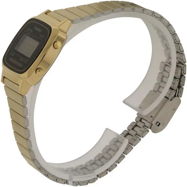 Alt view image 6 of 10 - Casio Stainless Steel Gold Digital Watch - LA670WGA-1CR