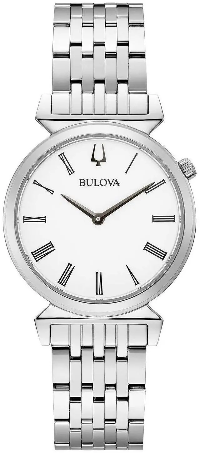 Alt view image 5 of 6 - Bulova Regatta Ladies White Dial Stainless Steel Quartz Watch 96L275