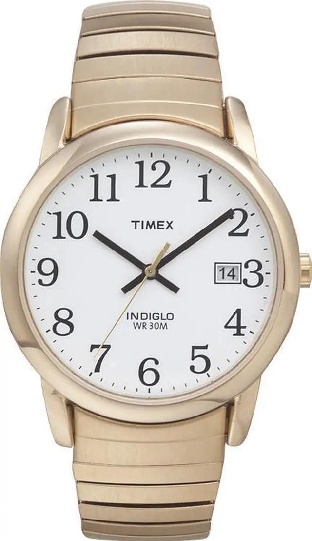 Alt view image 4 of 6 - Timex Men's Gold Plated Stainless Steel Stainless Steel Case Quartz Watch T2N090