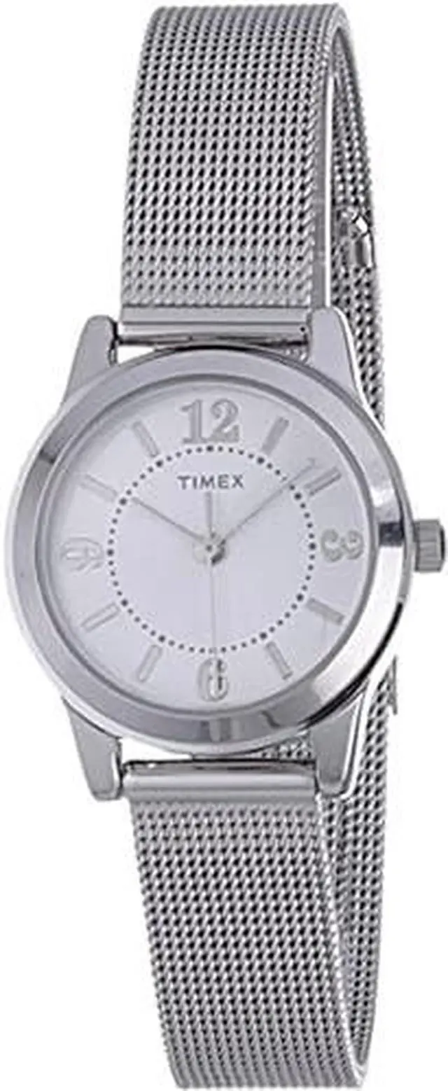 Alt view image 4 of 6 - Women's Timex Watch with Mesh Bracelet - Silver T2P457JT