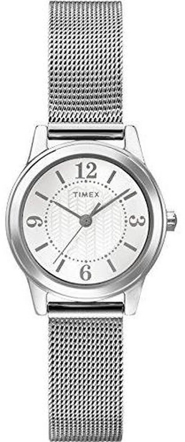 Alt view image 5 of 6 - Women's Timex Watch with Mesh Bracelet - Silver T2P457JT