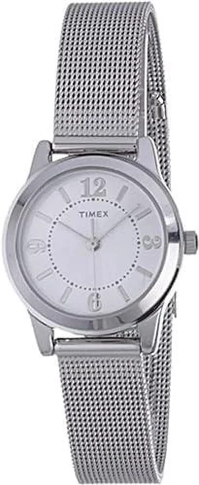 Alt view image 6 of 6 - Women's Timex Watch with Mesh Bracelet - Silver T2P457JT
