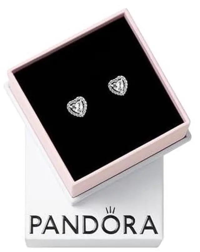 Alt view image 2 of 3 - PANDORA Elevated Heart Stud Earrings -