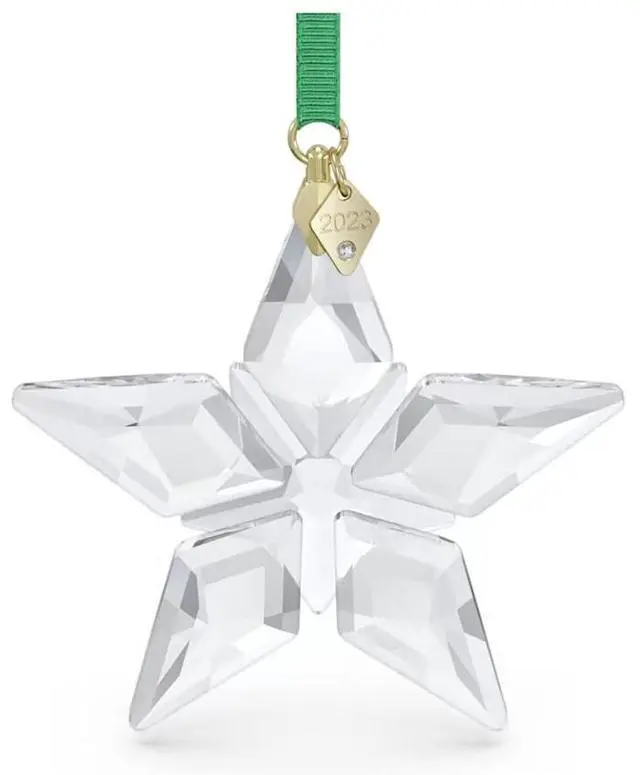 Alt view image 5 of 7 - Swarovski Annual Edition 2023 Ornament, Clear Crystal Star with 97 Facets, Gold-Tone Finished Tag, Part of The Swarovski Annual Edition Collection