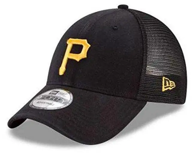 Alt view image 2 of 3 - New Era 9Forty MLB Pittsburgh Pirates Trucker Baseball Cap  - Adjustable - Black