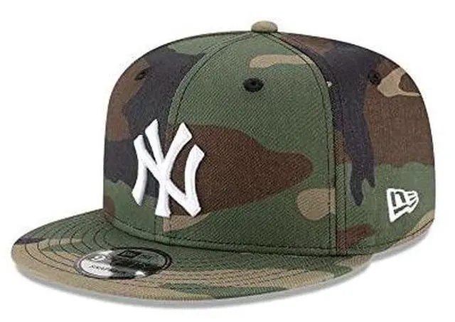 Alt view image 3 of 3 - New Era 9Fifty MLB NY Yankees Basic Snapback Cap  - Adjustable - Green Camo