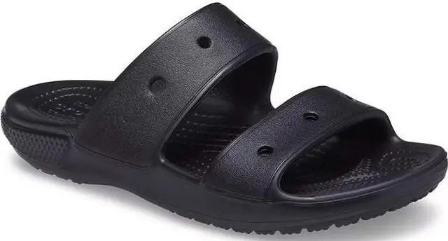 Main image of Crocs Unisex Classic Two-Strap Slide Sandals - Black
