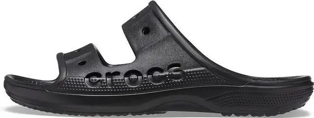 Main image of Crocs Unisex Baya Two-Strap Slide Sandals - Black