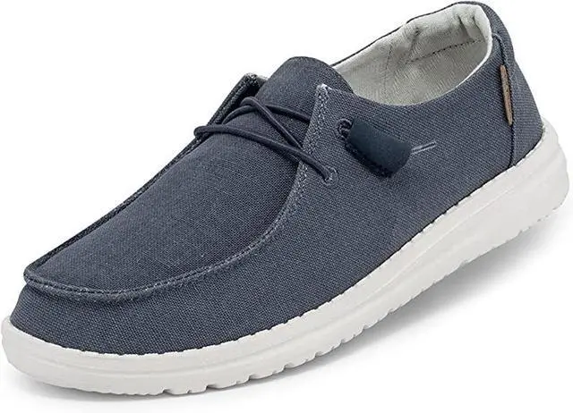 Alt view image 3 of 3 - Hey Dude Womens Wendy Loafer - Chambray Navy/White
