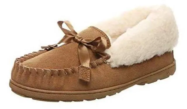 Alt view image 2 of 3 - BEARPAW Womens Indio Sheepskin Fur Lined Slippers