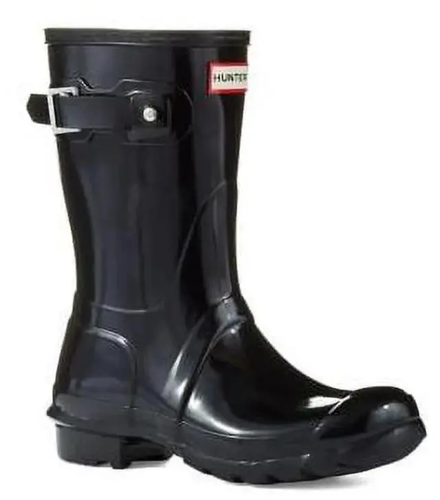 Alt view image 3 of 3 - Hunter Womens Original Short Gloss Rain Boots - Black