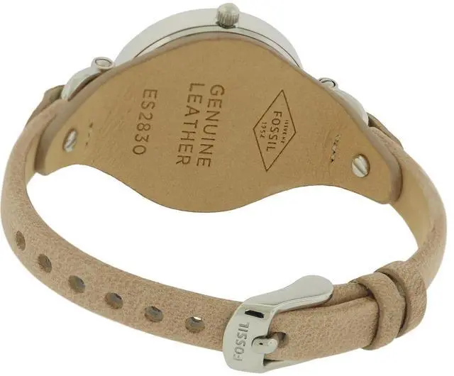 Alt view image 11 of 12 - Fossil Georgia Beige Dial Sand Tan Leather Ladies Watch ES2830