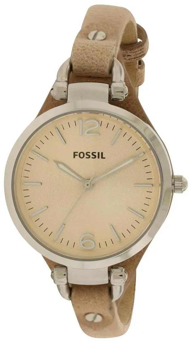 Alt view image 10 of 12 - Fossil Georgia Beige Dial Sand Tan Leather Ladies Watch ES2830