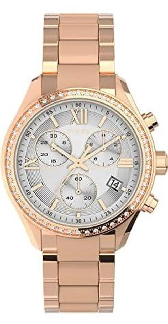 Alt view image 2 of 3 - Timex Trend Chronograph Rose Gold-Tone Ladies Watch