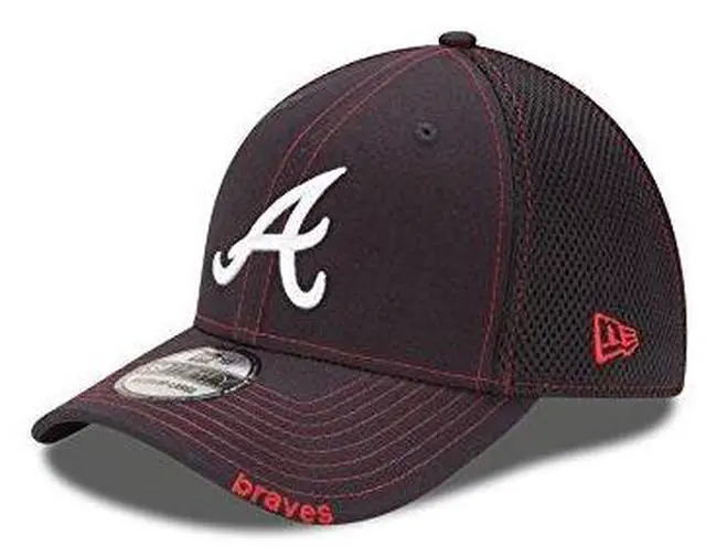 Alt view image 2 of 3 - New Era Atlanta Braves Neo 39THIRTY Stretch Fit Cap- S/M