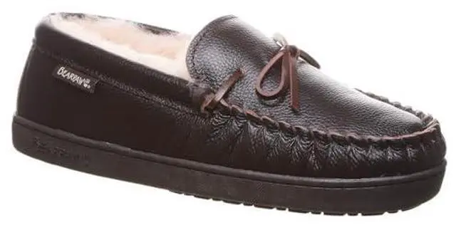 Alt view image 2 of 3 - BEARPAW Mens Mach IV Leather Slippers