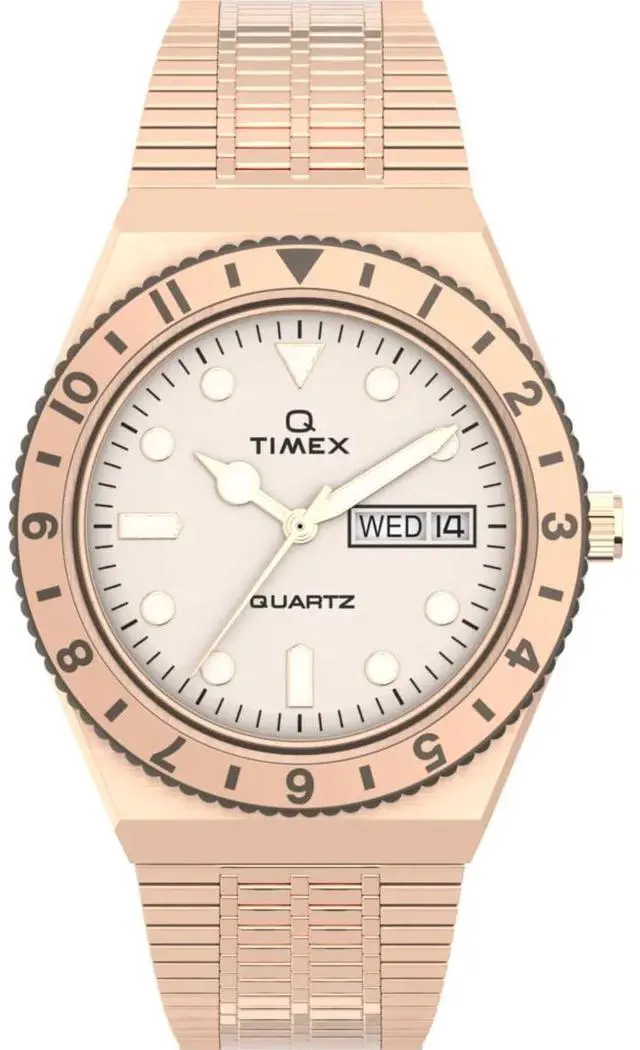 Alt view image 6 of 6 - Women's Timex Q Reissue Rose Gold Steel Watch TW2U95700