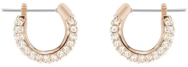Main image of Swarovski Stone Pierced Hoop Earrings - - OEM
