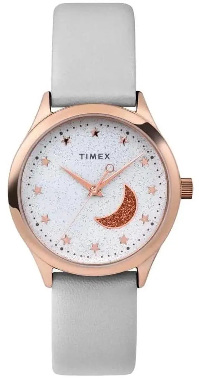 Alt view image 4 of 4 - Women's Timex Celestial Gold Tone White Strap Watch TW2V49301