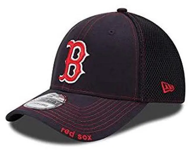 Alt view image 2 of 3 - New Era MLB Boston Red Sox Neo Fitted Baseball Cap - Navy