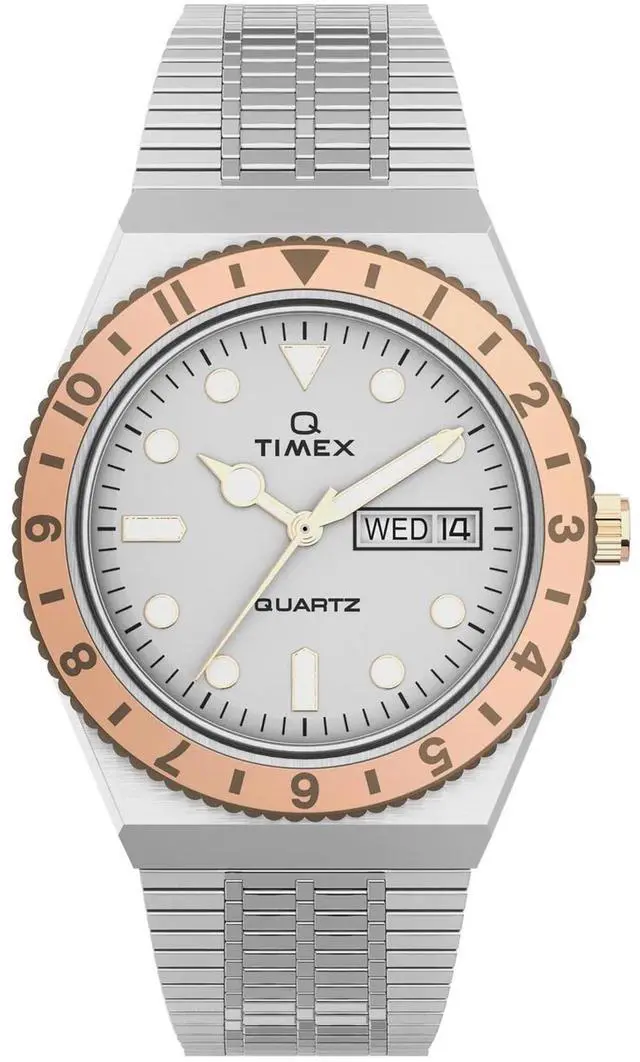 Alt view image 6 of 6 - Women's Timex Q Reissue Stainless Steel Band Watch TW2U95600