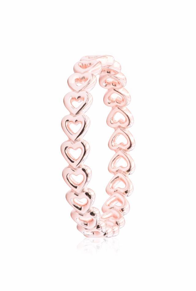 Alt view image 2 of 4 - pandora linked love ring, pandora rose 18017758 eu 8.5 us