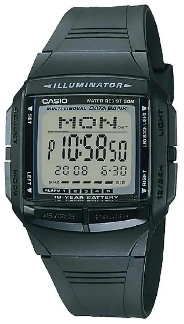 Alt view image 2 of 2 - Casio Vintage Quartz Databank Mens Watch