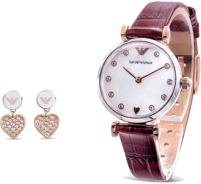 Main image of Emporio Armani Earrings And Watch Gift Set