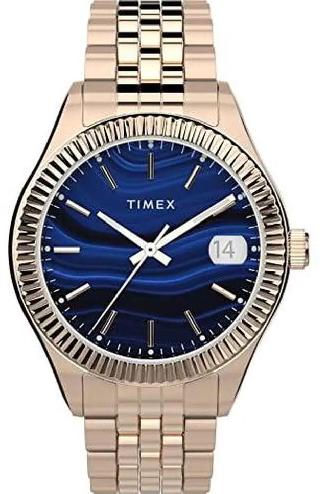 Alt view image 6 of 7 - Woman's Timex Waterbury Rose Gold Stainless Steel Bracelet Watch TW2T87300