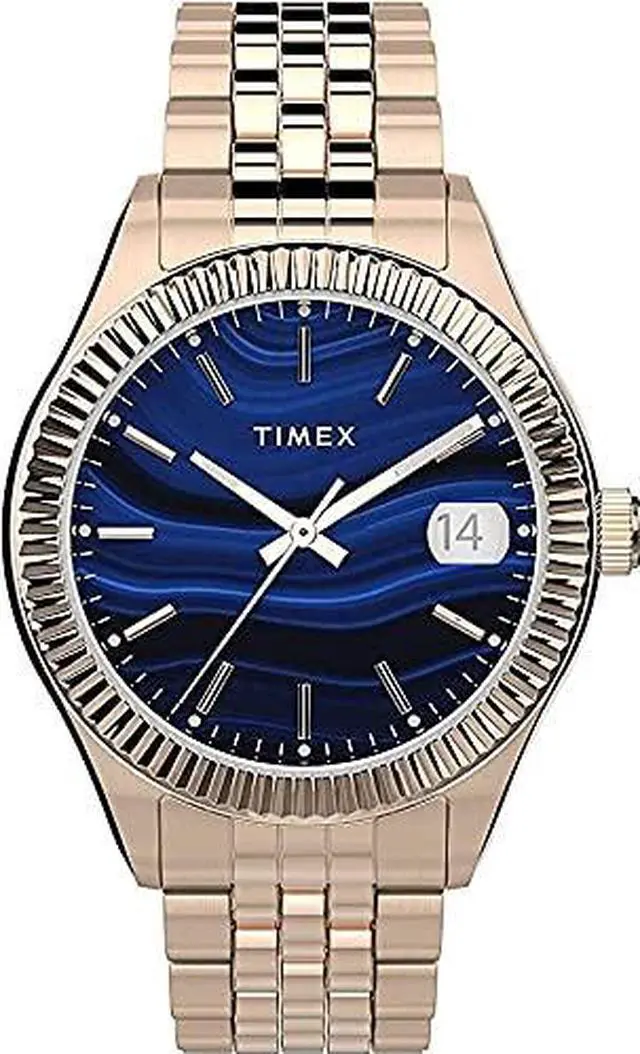 Alt view image 7 of 7 - Woman's Timex Waterbury Rose Gold Stainless Steel Bracelet Watch TW2T87300