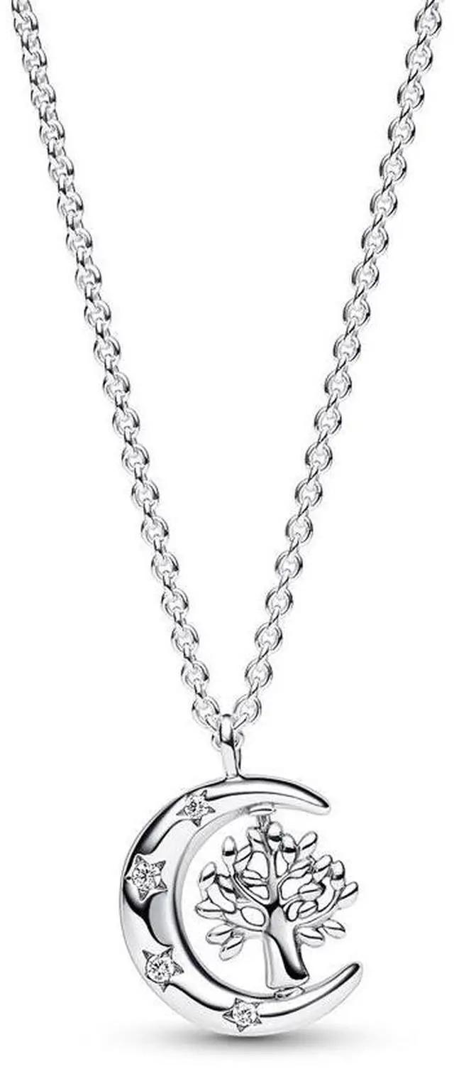 Main image of Pandora Moon & Spinning Tree of Life Pendant Necklace