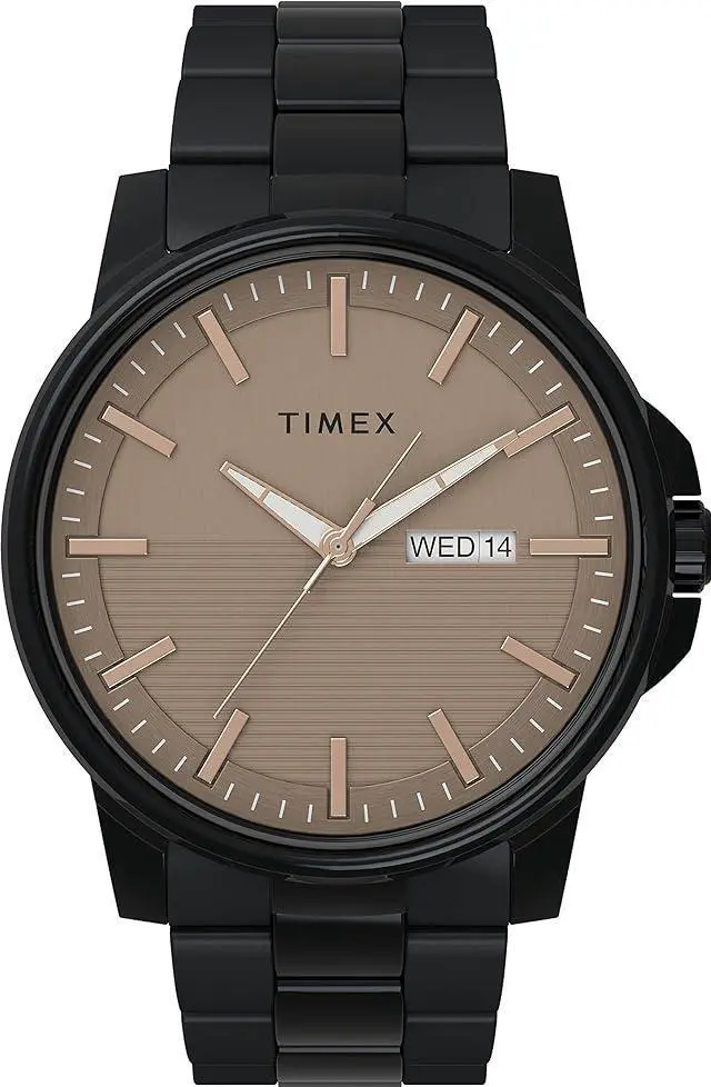 Main image of Timex Classics Black Stainless Steel Mens Watch